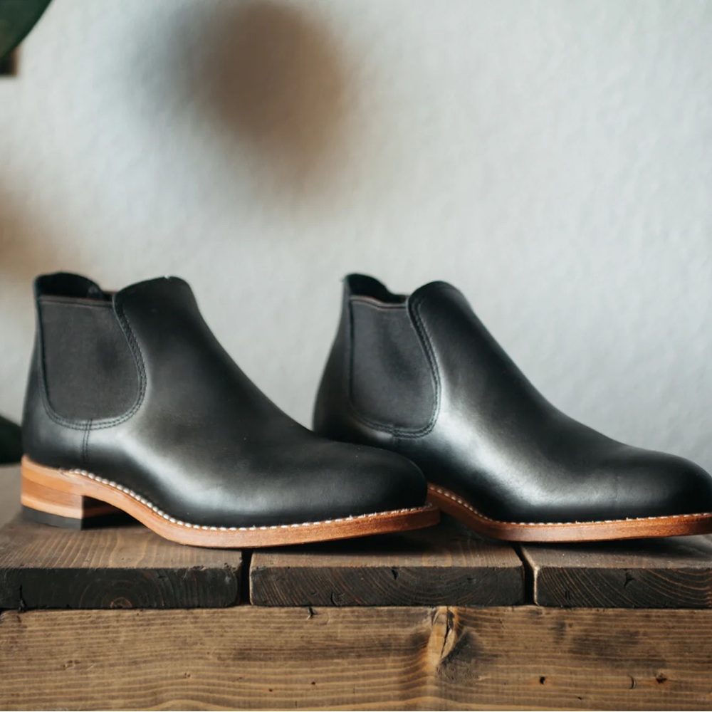 Red Wings Women Carol Black Leather Boundary 3461 Chelsea Boots size 6.5